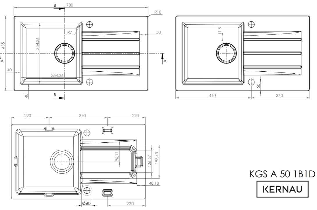 KGS A 50 1B1D Graphite + Baterie KWT 29 Elastic Black